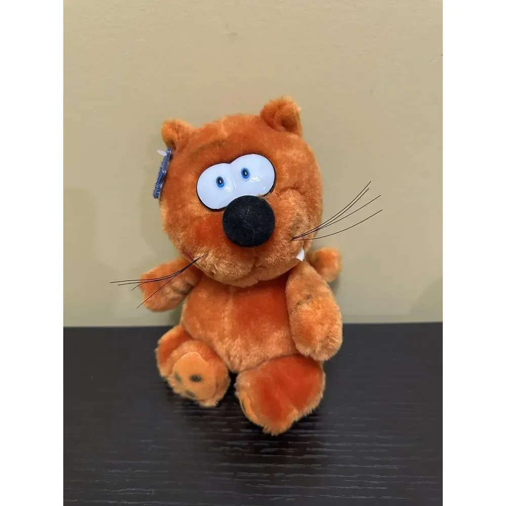 Applause 1982 Vintage Heathcliff Plush Cat Orange Tabby 10